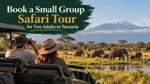 Two adults on a Tanzania small group safari